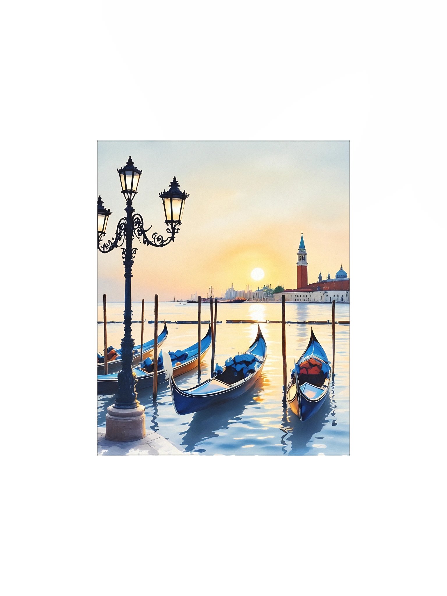 Tranquil Twilight Gondolas Poster product image (3)