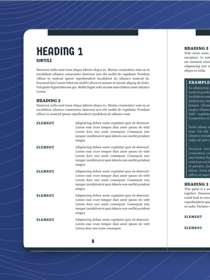 Portrait and Landscape Affinity Publisher Templates: Inspired by Songs and Sagas product image (1)