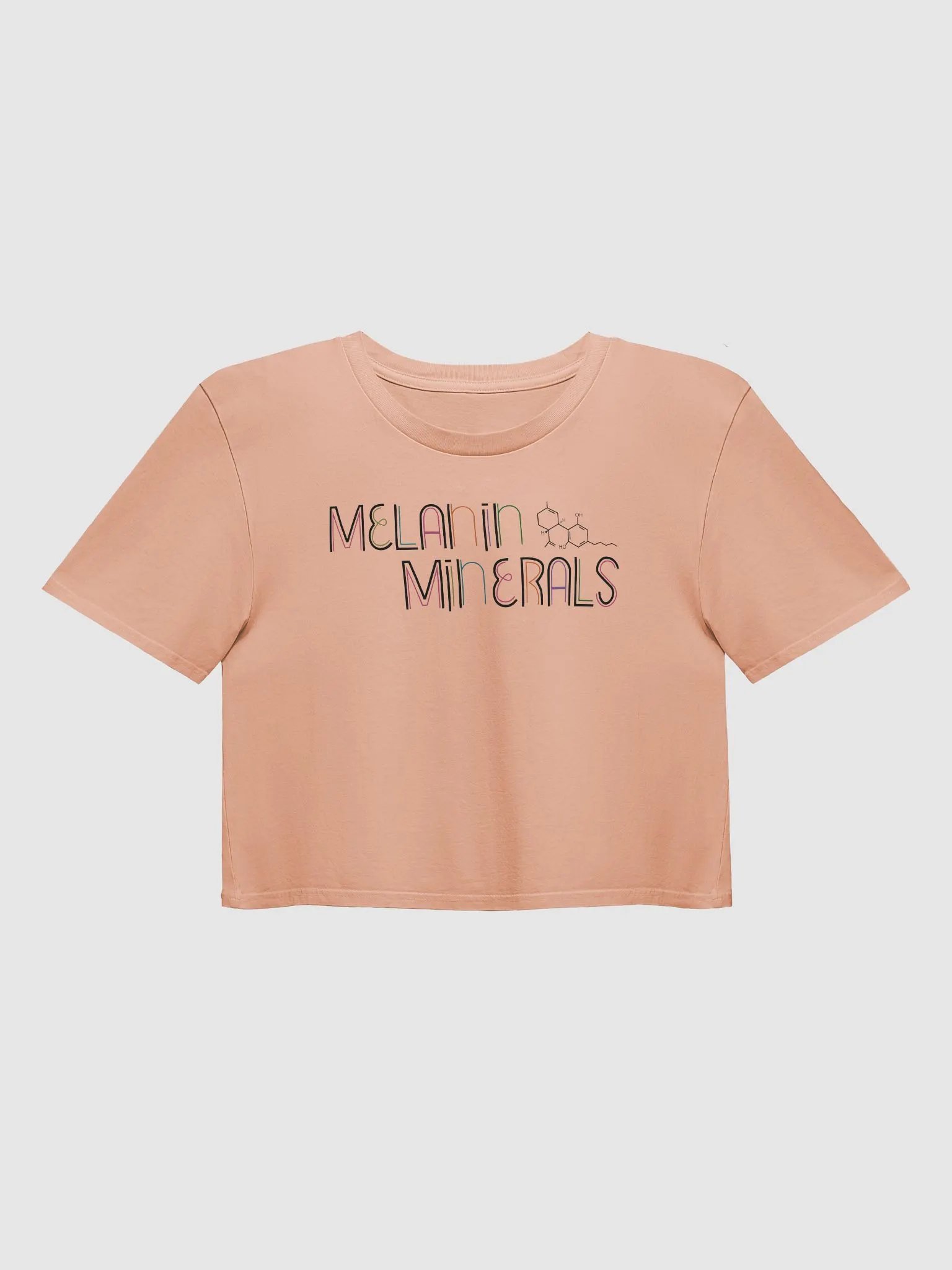 MM Stacked Logo Tee (Peach) product image (1)