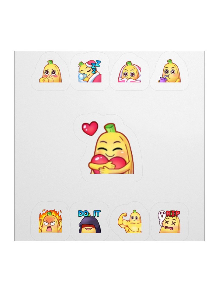 Banana Universe Emote Sticker Set 1 product image (2)