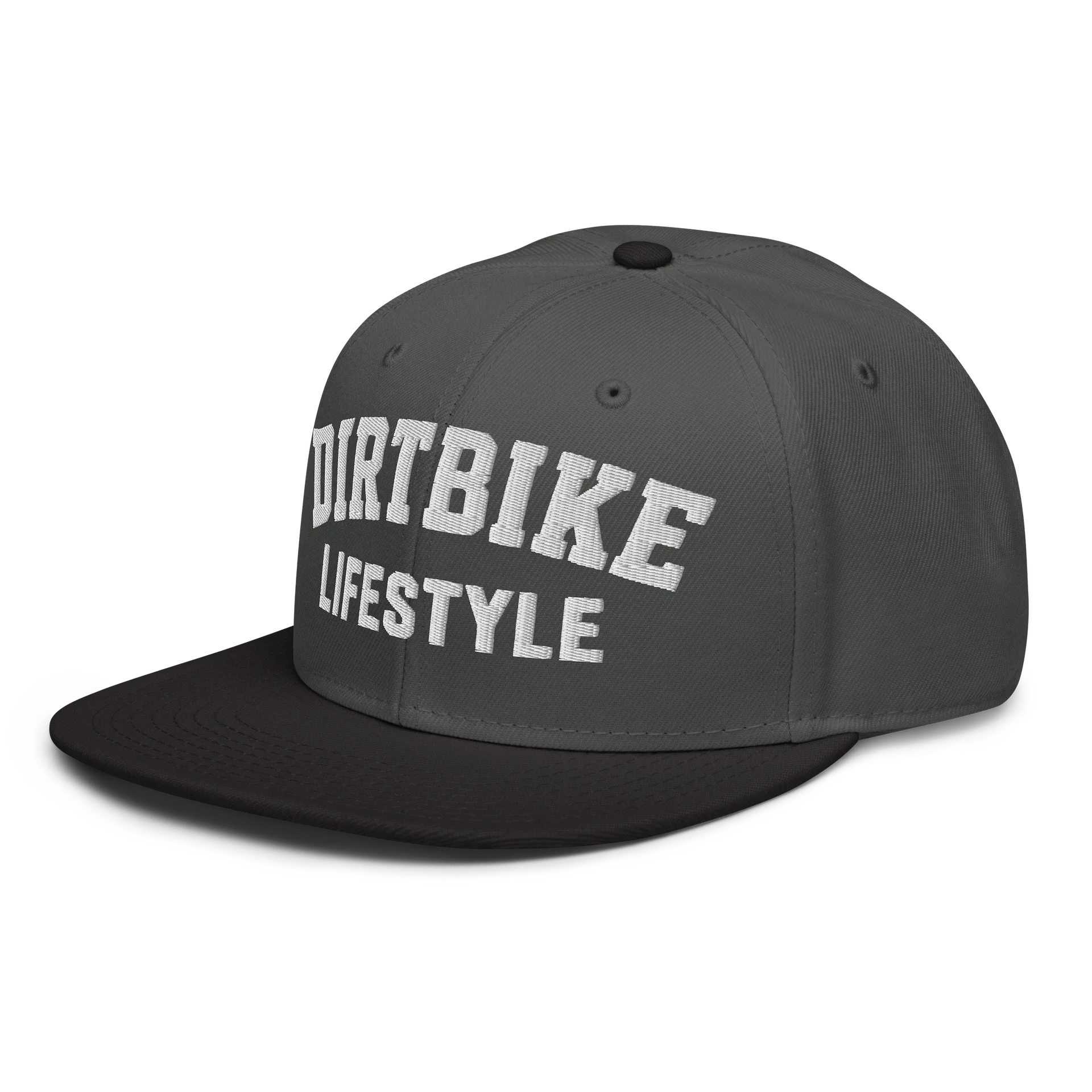 Dirtbike Lifestyle Snapback – White Edition product image (15)