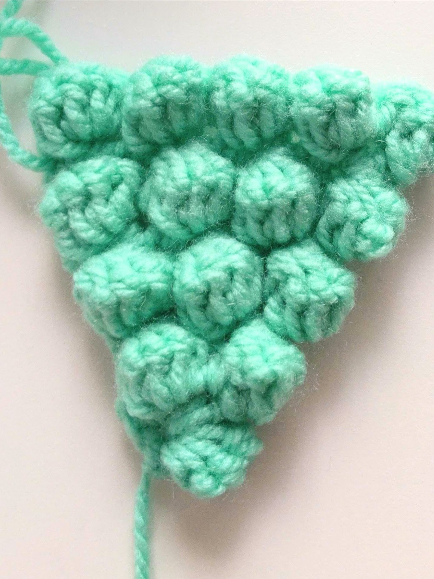 Bobble stitch triangle pdf pattern product image (1)