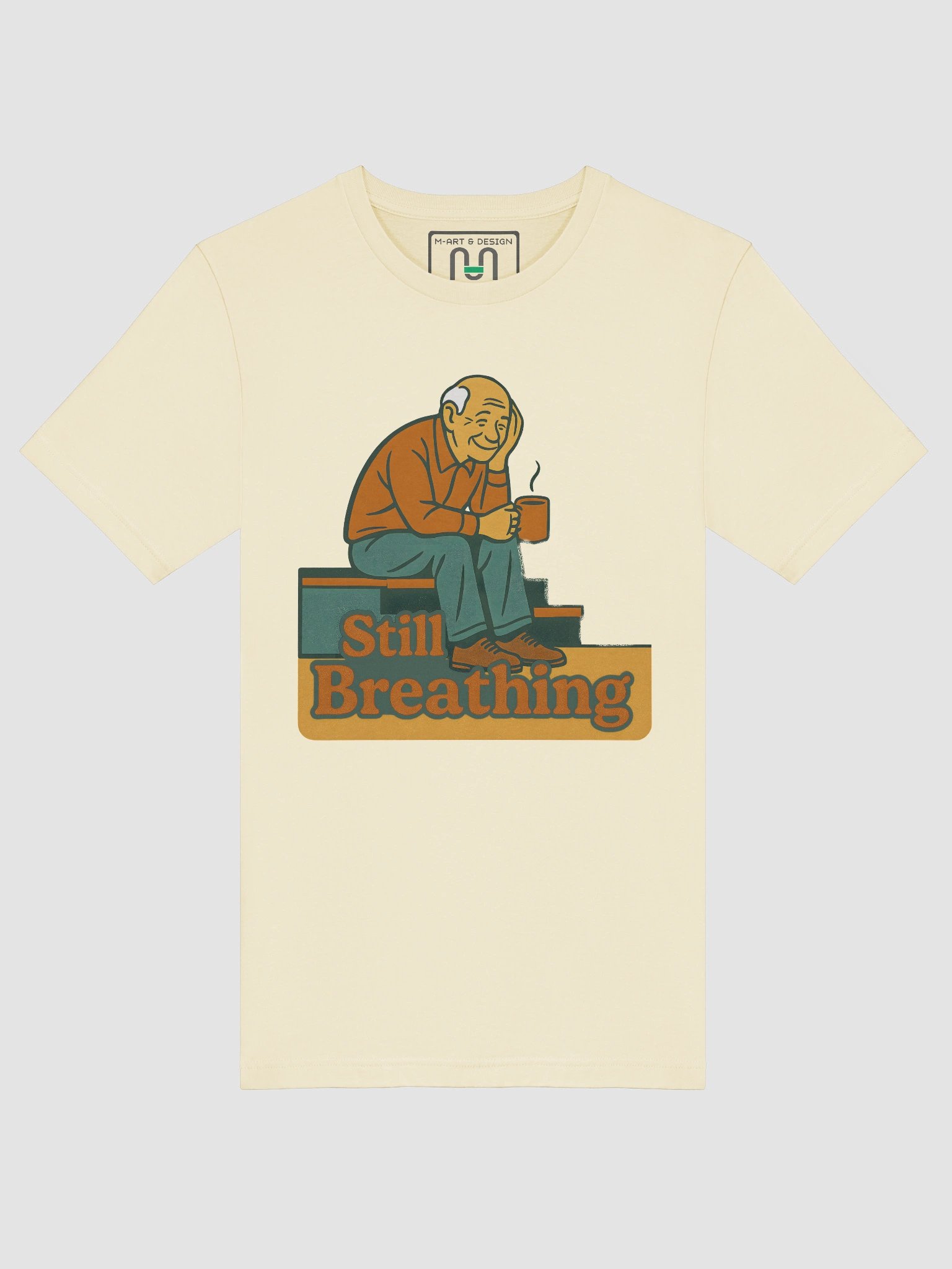 GrandPa Looking Back, Still Breathing - Retro T-Shirt product image (5)