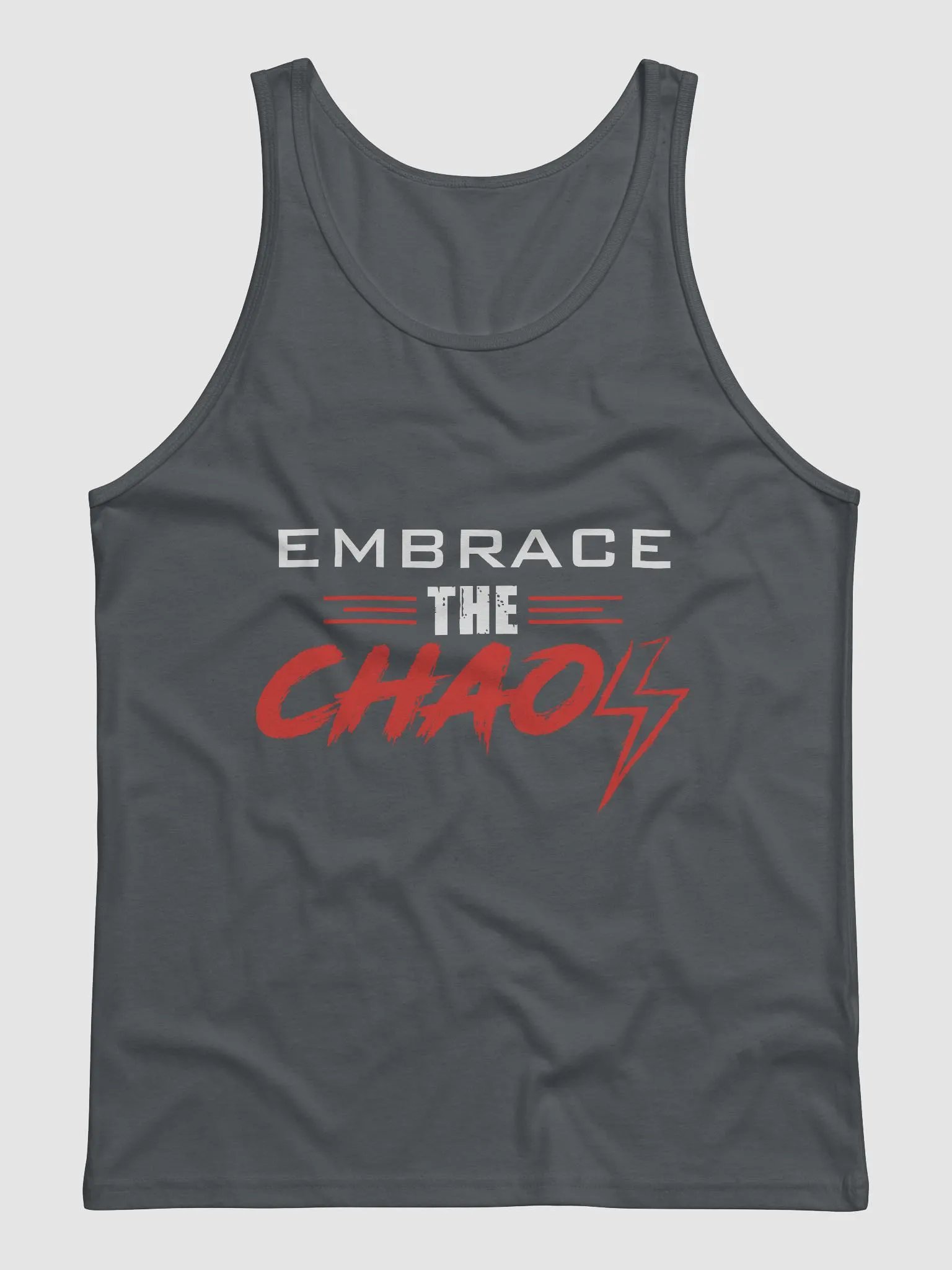 Embrace the Chaos v2 Unisex Tank (Red/White) product image (1)