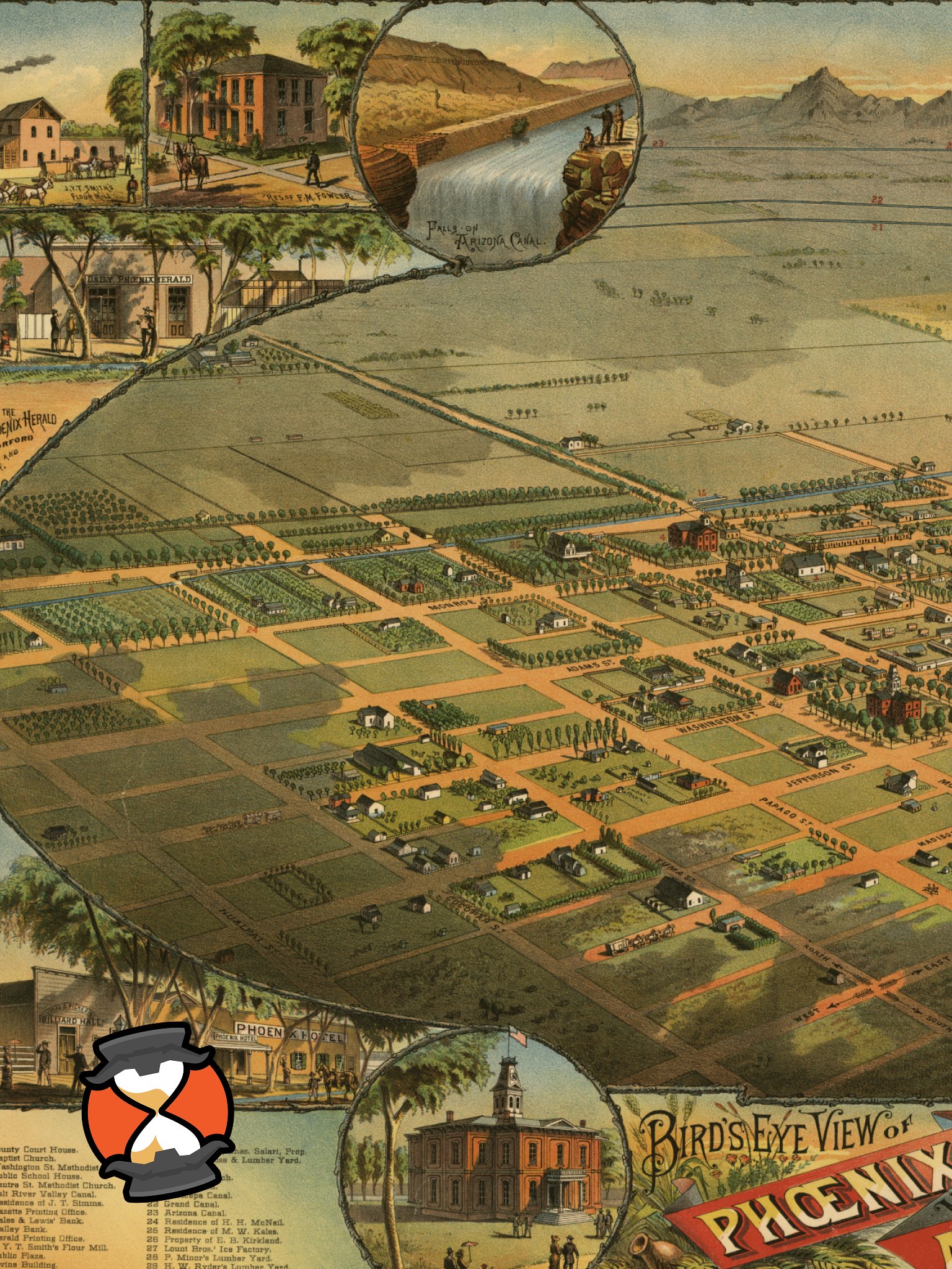 Phoenix Arizona 1885 (Canvas Print) product image (2)