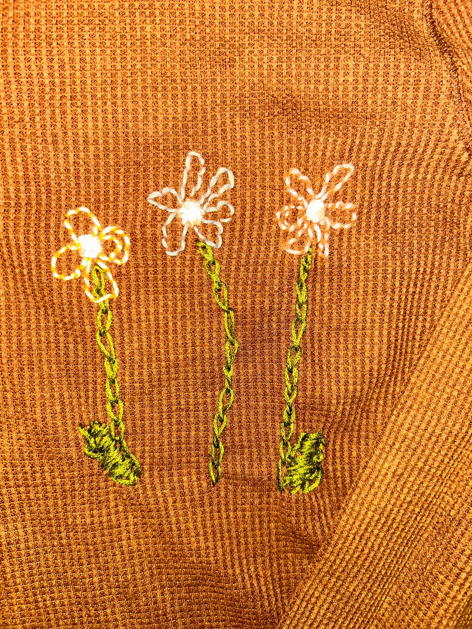 Hand embroidered floral thermal product image (3)