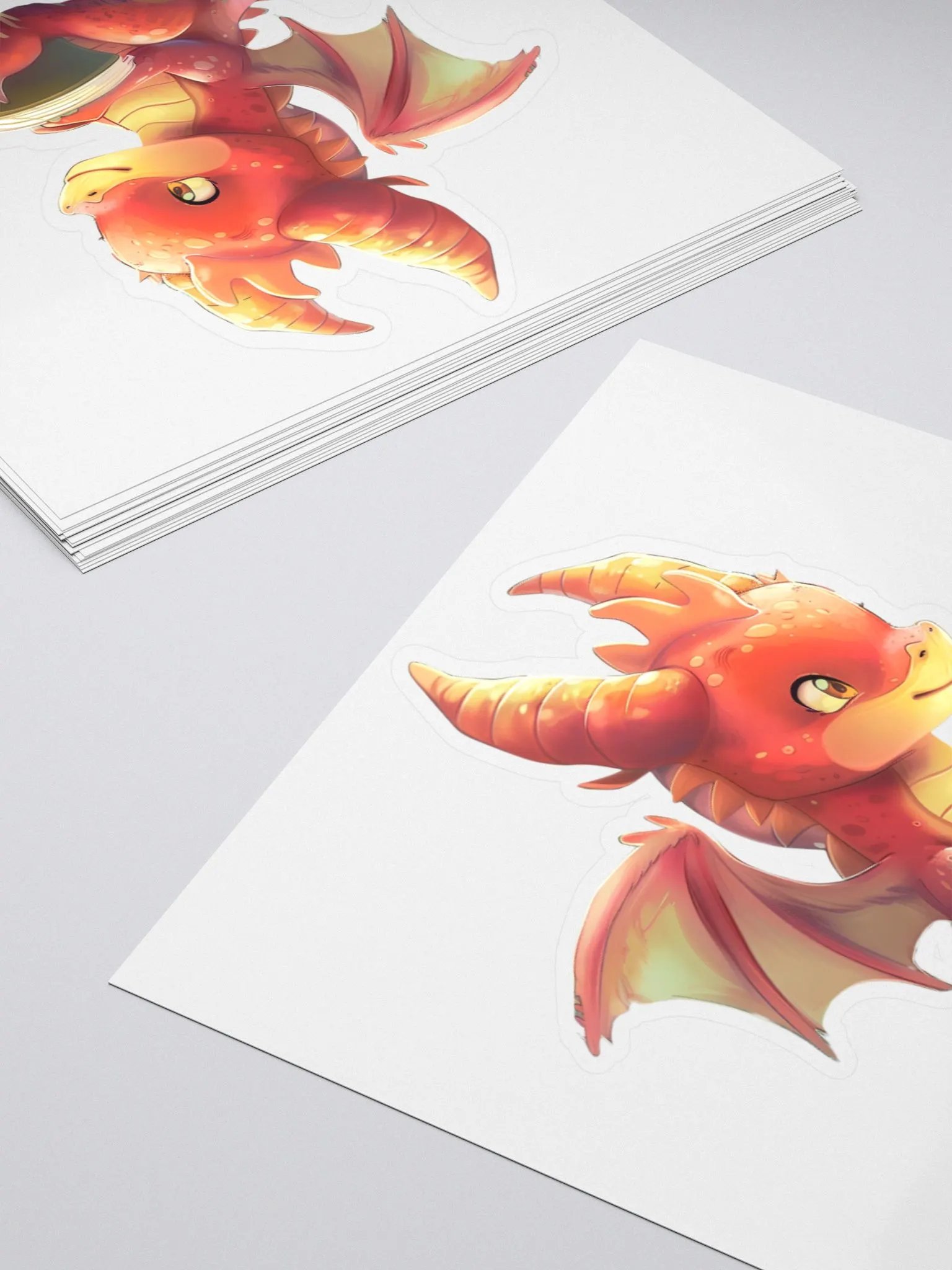 Sticker Dragon Rouge product image (4)