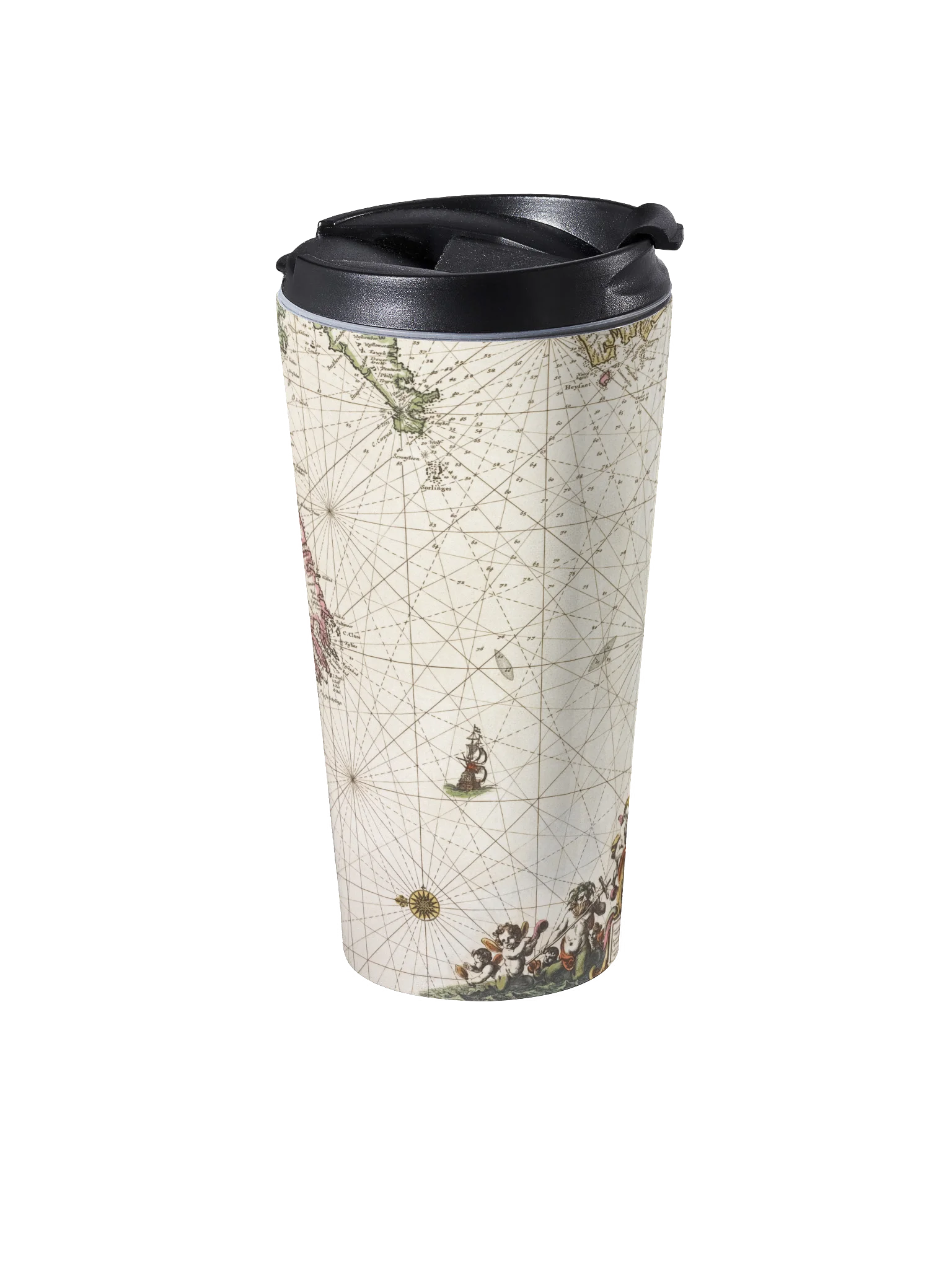 Vintage Nautical Map Travel Mug product image (2)