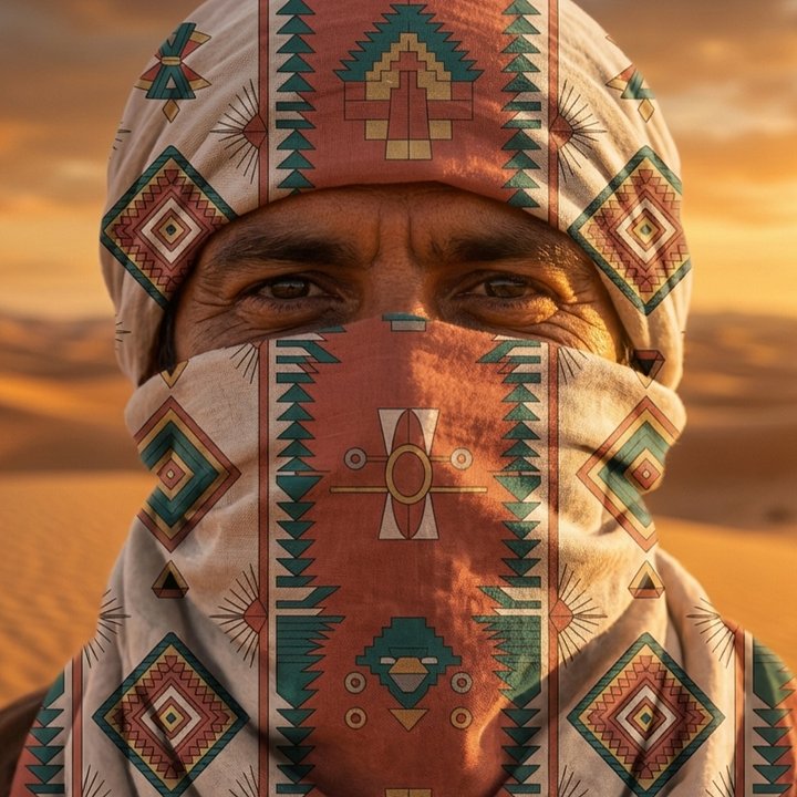 Nomad Scarf (Bandana) – Mexican Symmetry Edition 02 product image (2)