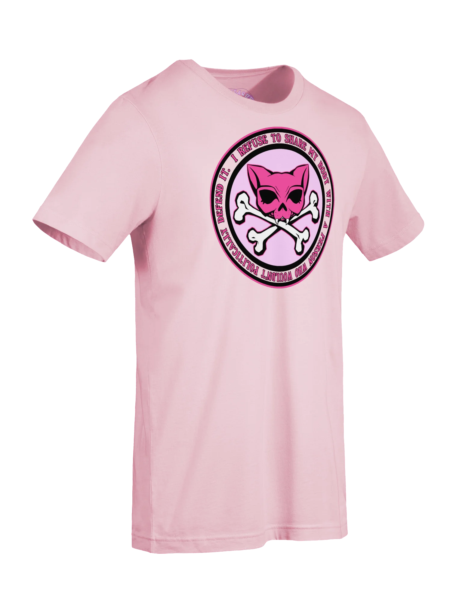 I Refuse Pink Kat Skull Shirt product image (7)
