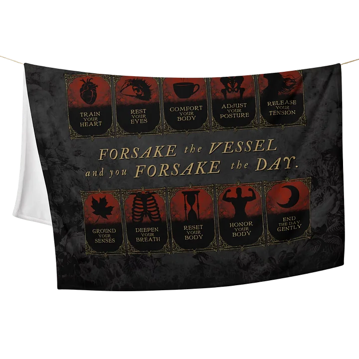 How to Sustain the Mortal Vessel Daily Quest Throw Blanket (50x60) product image (1)