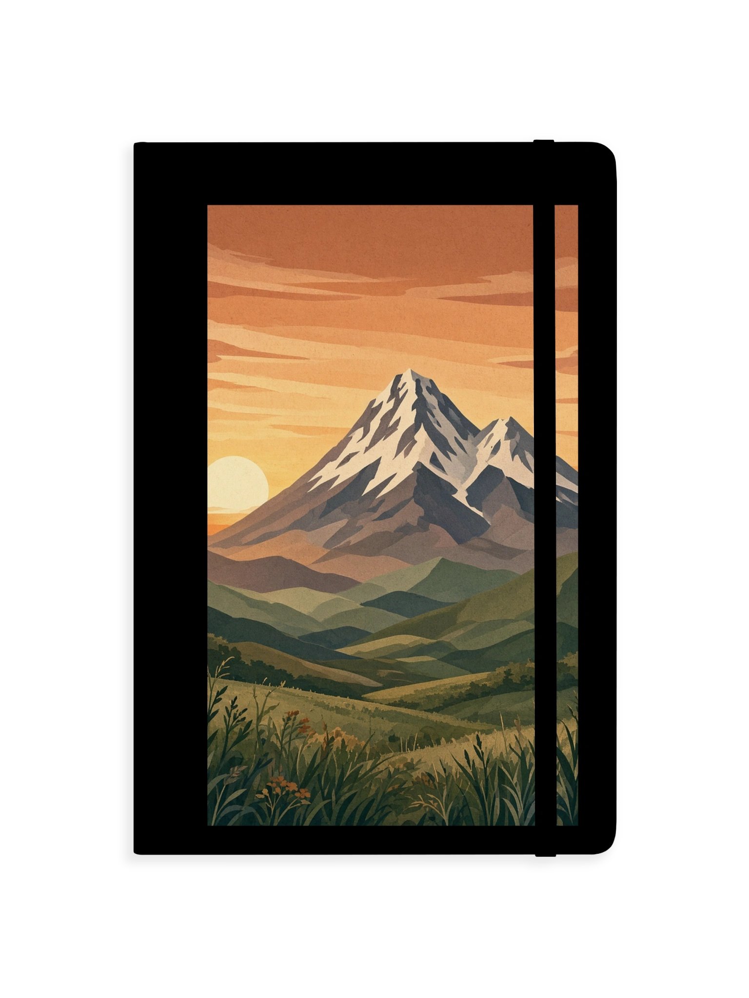 Sunset Mountain Hardcover Notebook product image (1)