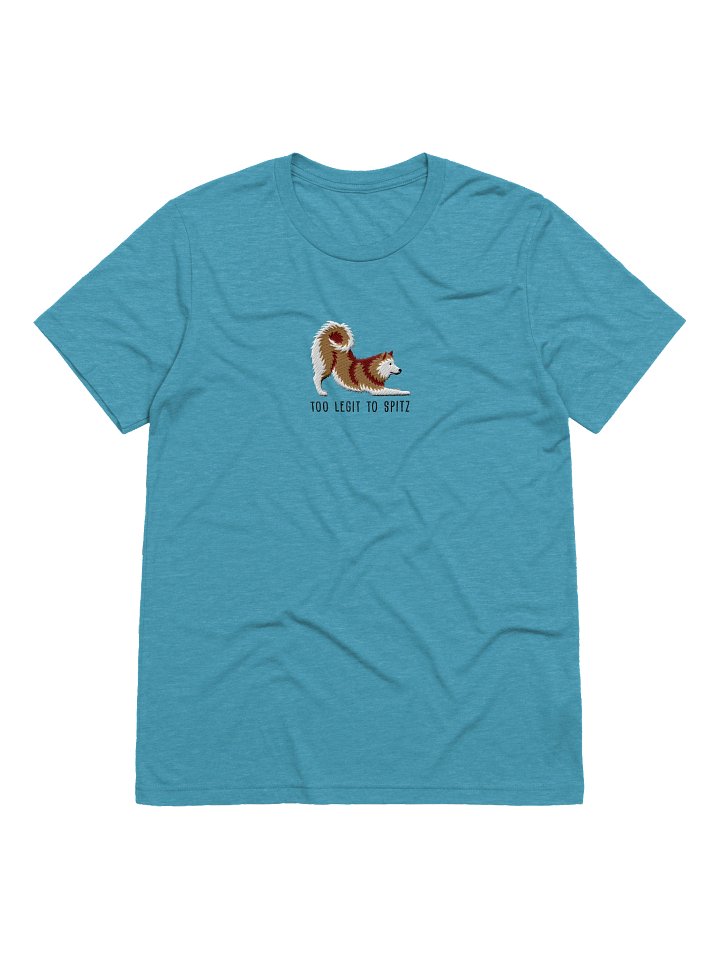Too Legit to Spitz T-Shirt(Embroidered) of a Finnish Spitz(Gold) product image (13)