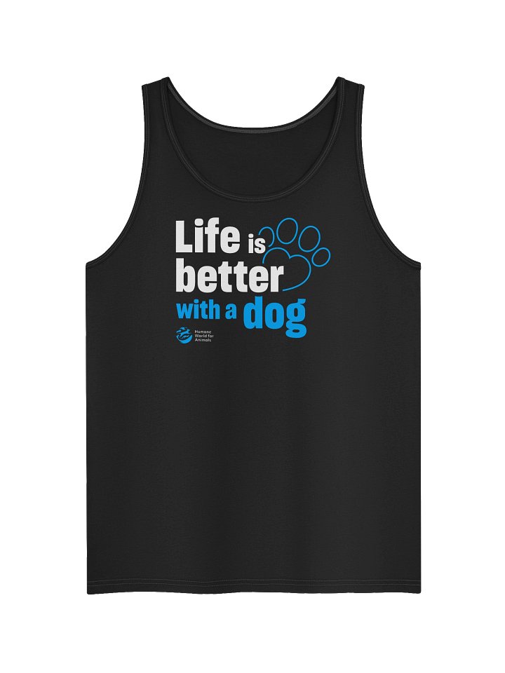 Life is better with a dog - Typographic - Tank top product image (1)
