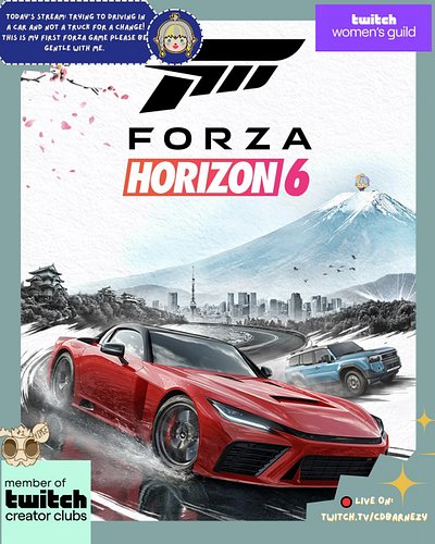 🔴LIVE🔴 Today’s Stream: trying to driving in a car and not a truck for a change! This is my first forza game please be gentle ...