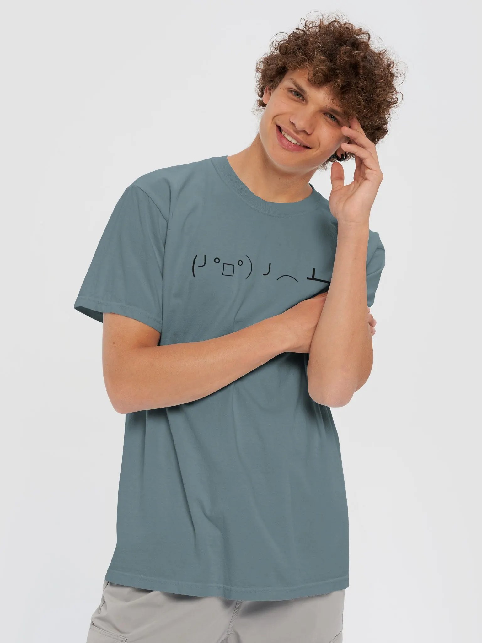 ASCII Face Table Flip T-Shirt product image (4)