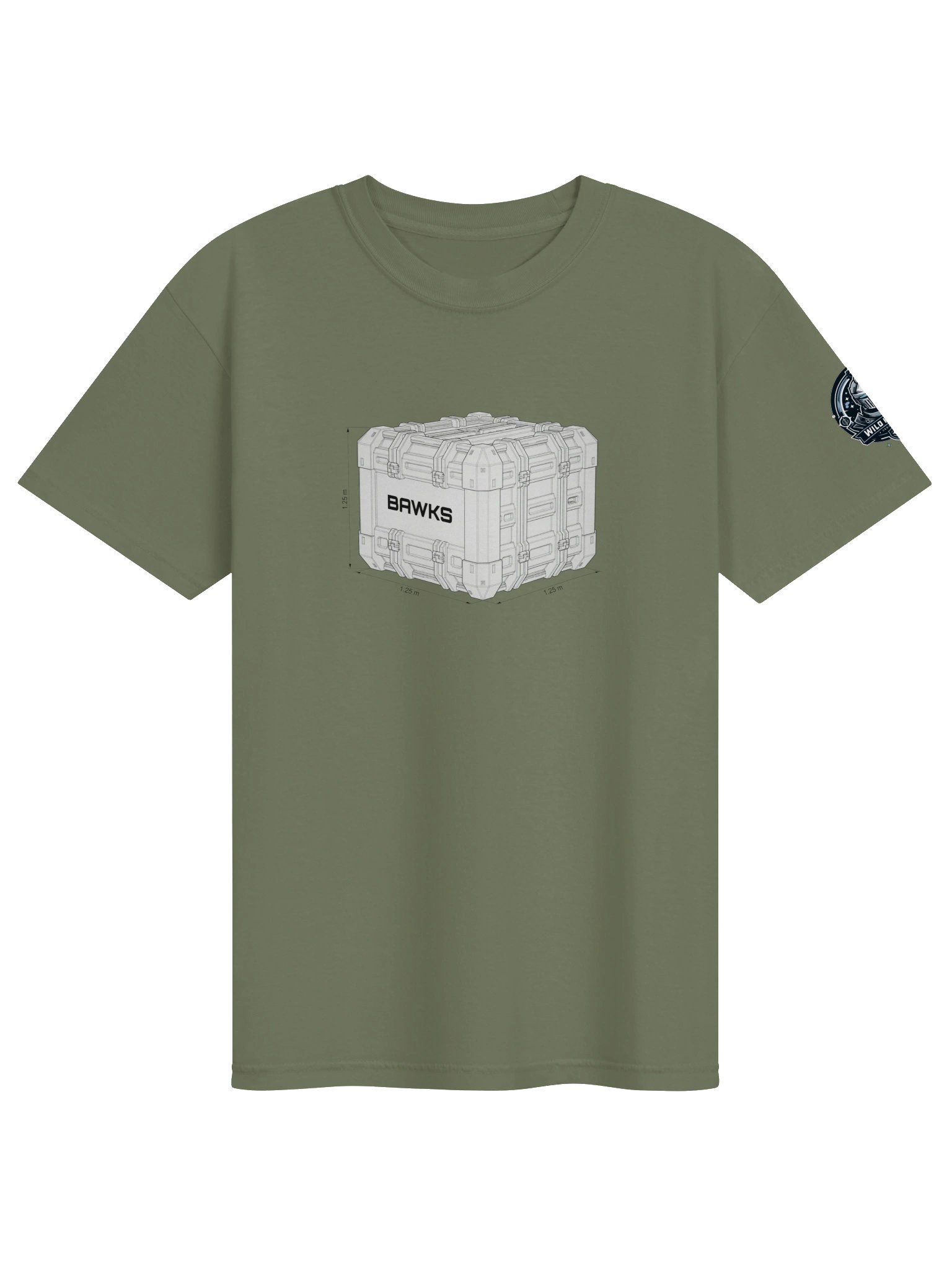 BAWKS – 1.25 m Cargo Box Schematic Tee with WILDKNIGHT Brand product image (1)