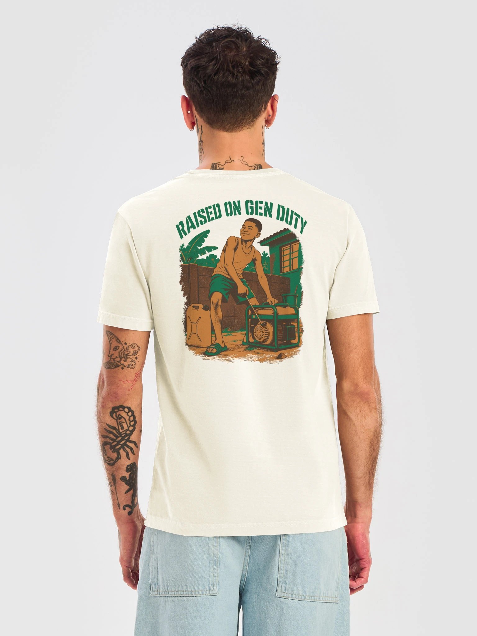 Raised on Gen Duty (Heavyweight garment-dyed tee) product image (11)