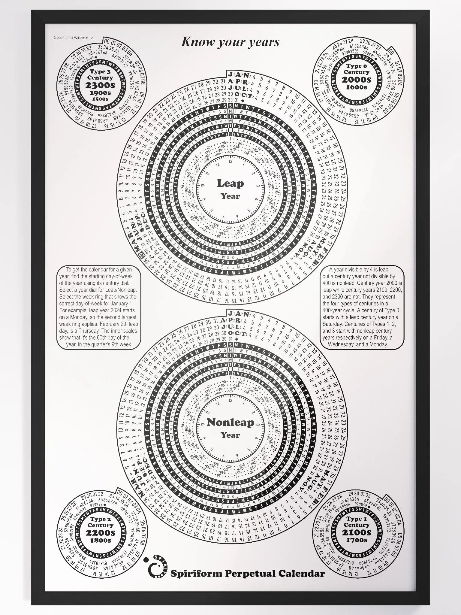 Spiriform Perpetual Calendar 24