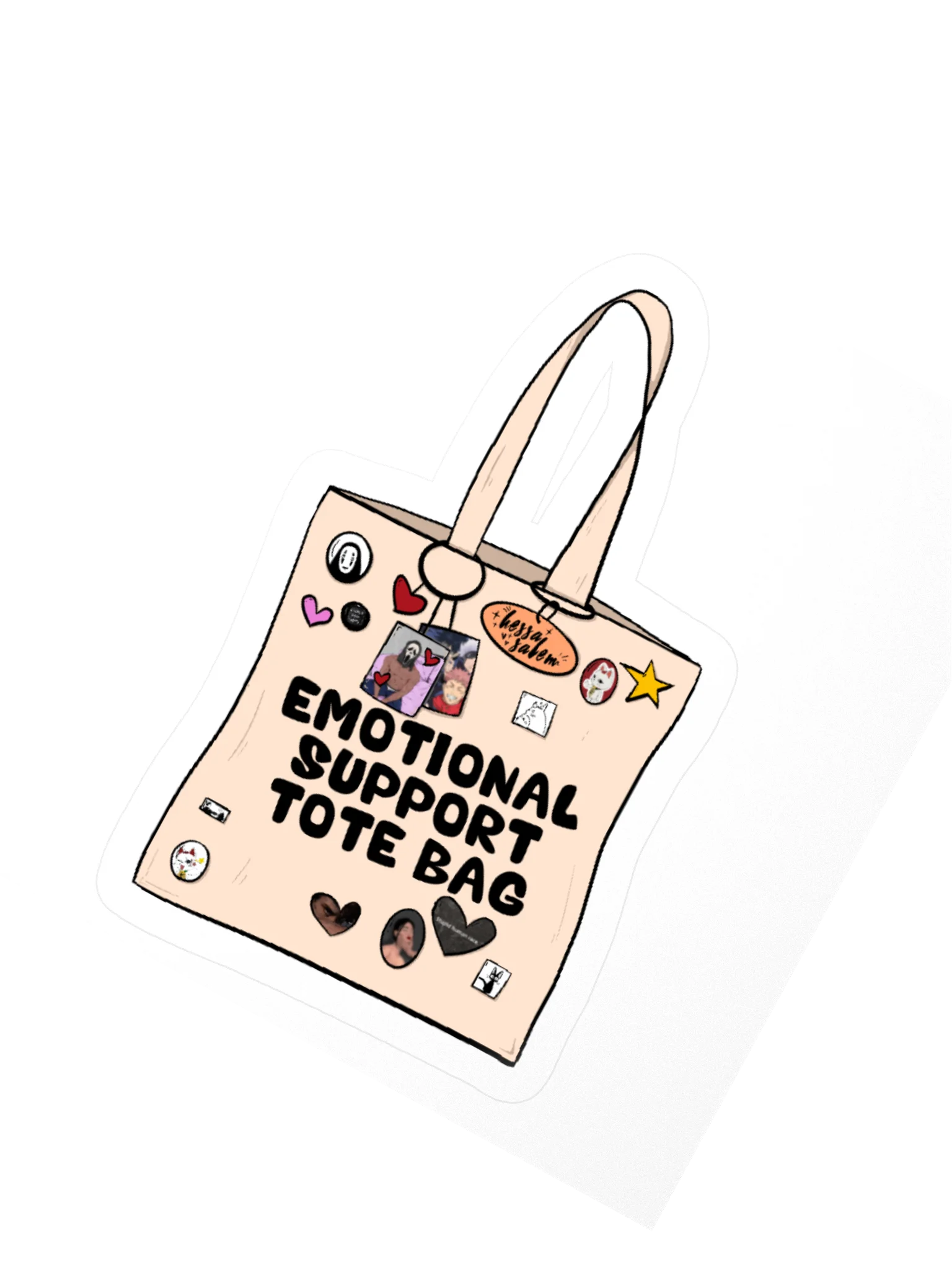 Emotional Support - ToteBag // Sticker product image (3)