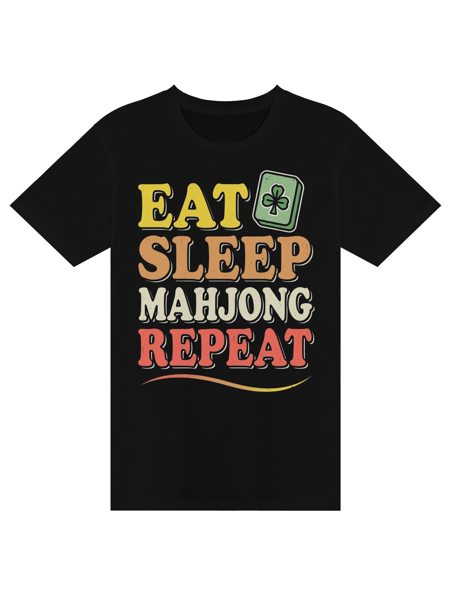 Mens Eat Sleep Mahjong Repeat Tile Game Players Performance T-Shirt product image (6)