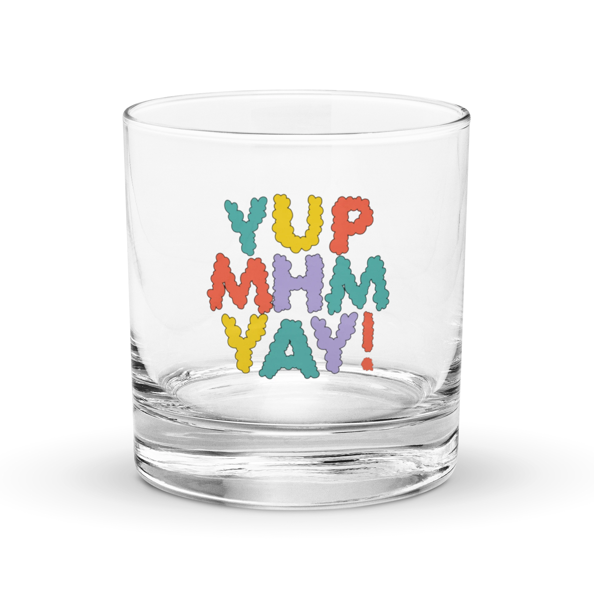 YUP MHM YAY! Colorful Bubble Rocks Glass product image (1)