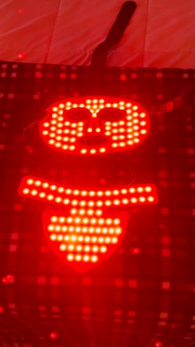 Light therapy mode: ON ✨
This LaniRency LED mask is glowing hard and looking futuristic. Red light vibes for that extra skin ...