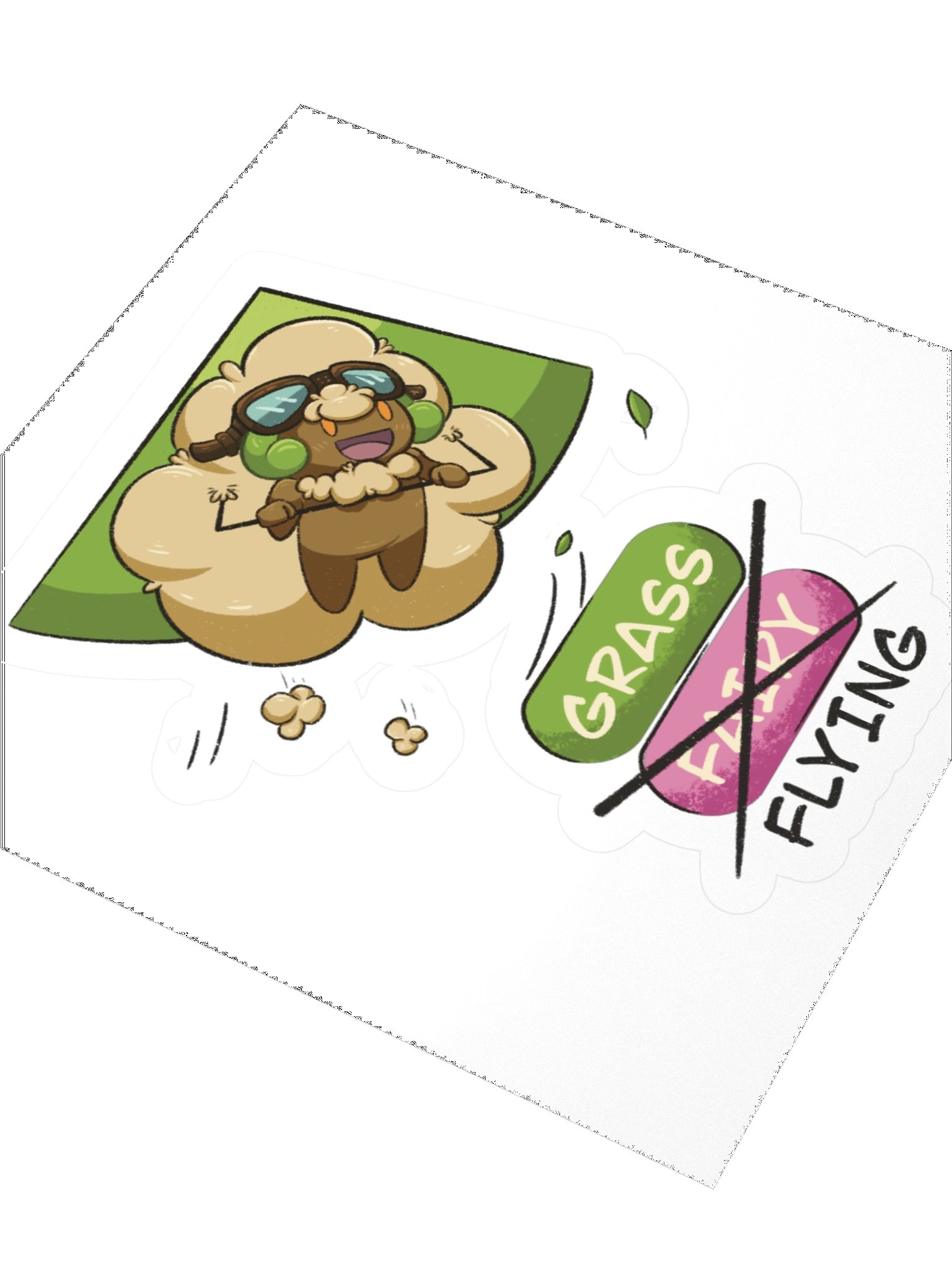 Flying Type Whimsicott Sticker product image (3)