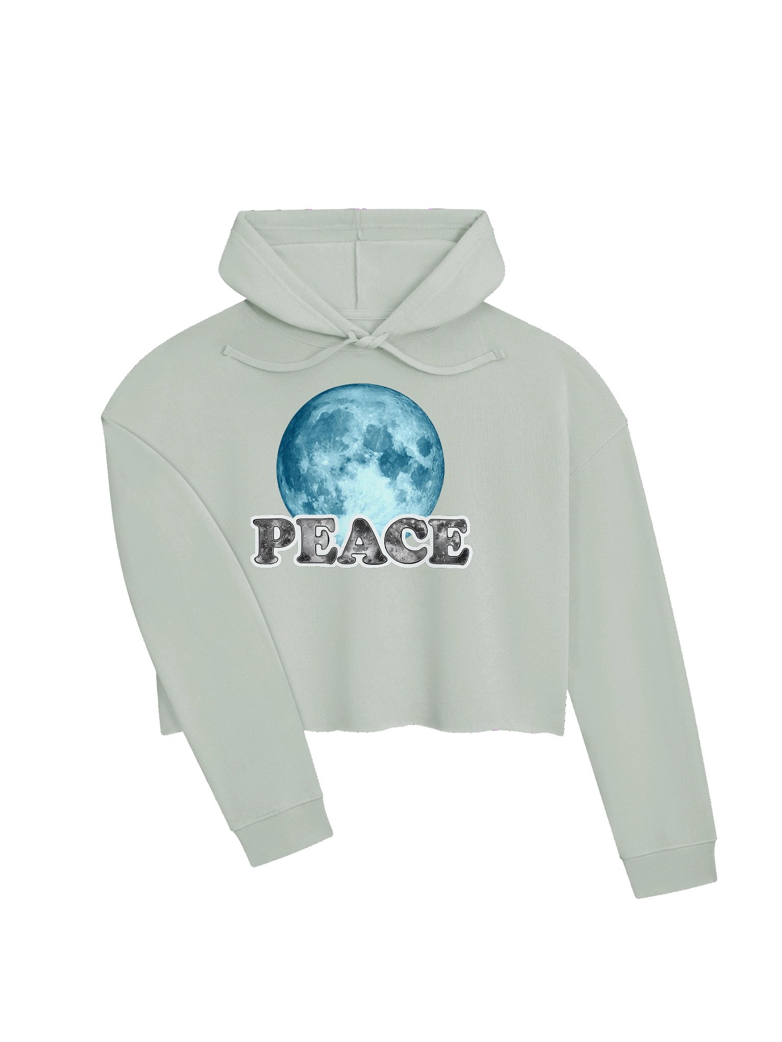 Lunar Peace Cropped Hoodie product image (3)
