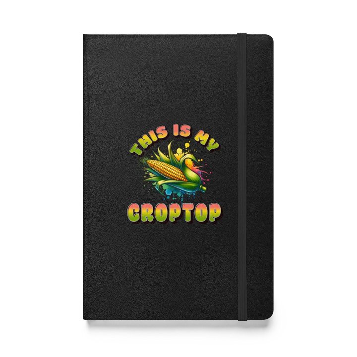 This Is My Crop Top Corn Hardcover Notebook product image (1)