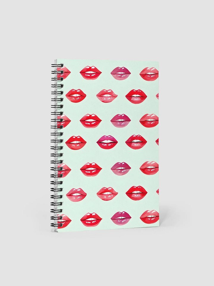Luscious Lips Spiral Notebook product image (1)