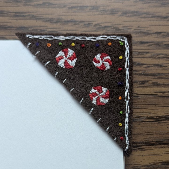 Gingerbread Embroidered Bookmark product image (1)