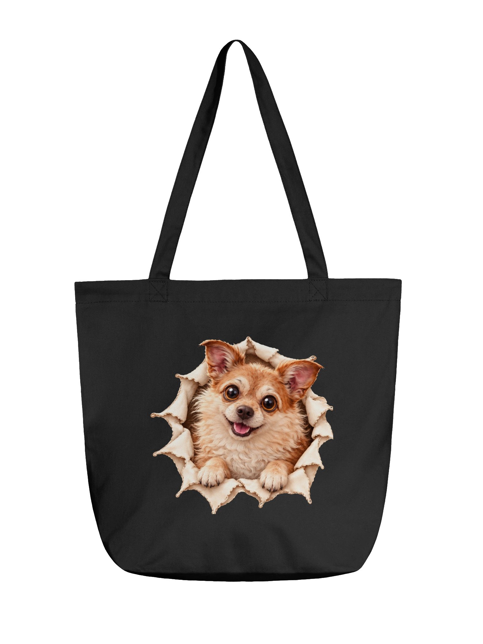 Peekaboo Puppy Front and Back Tote Bag product image (1)