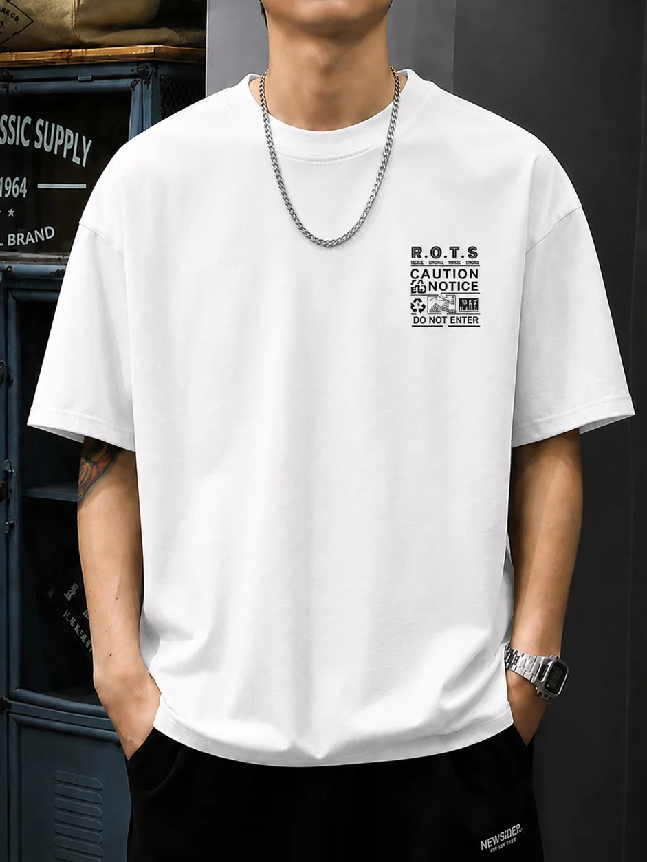Retro Washed-print Short-sleeve T-shirt product image (5)