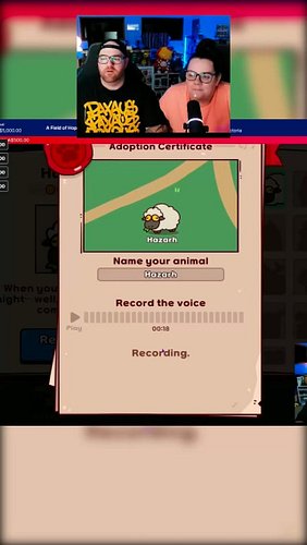 We did a voice game where we had to make the sounds of the animals we adopted. 

Turns out it was hilarious!

Game - My Voice...