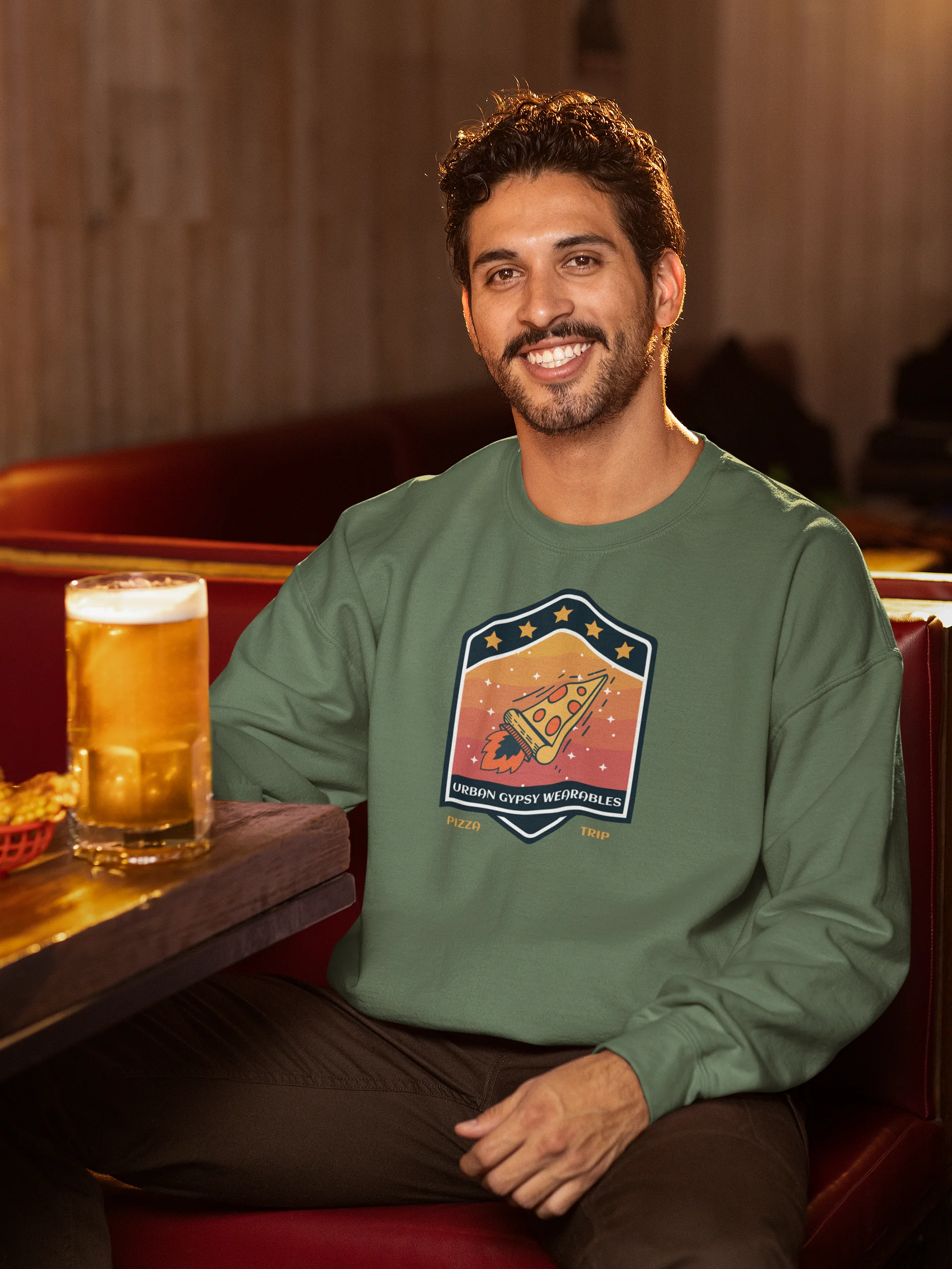 Pizza Rocket Trip Crewneck product image (49)