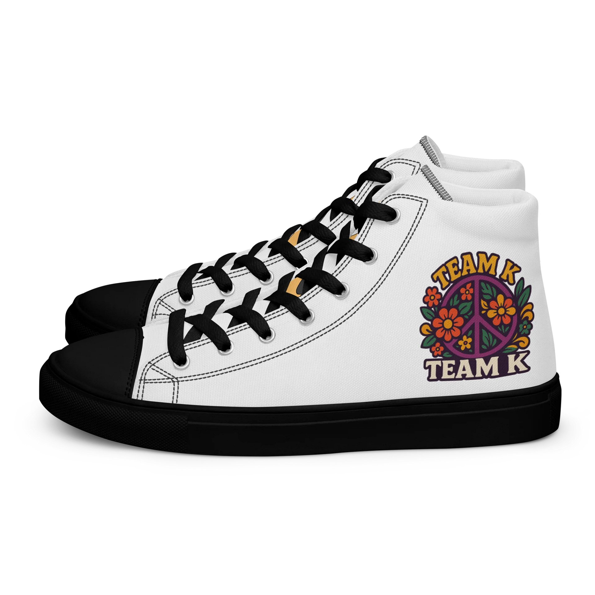 Team K 1960's Women's High Top Canvas Shoes product image (1)