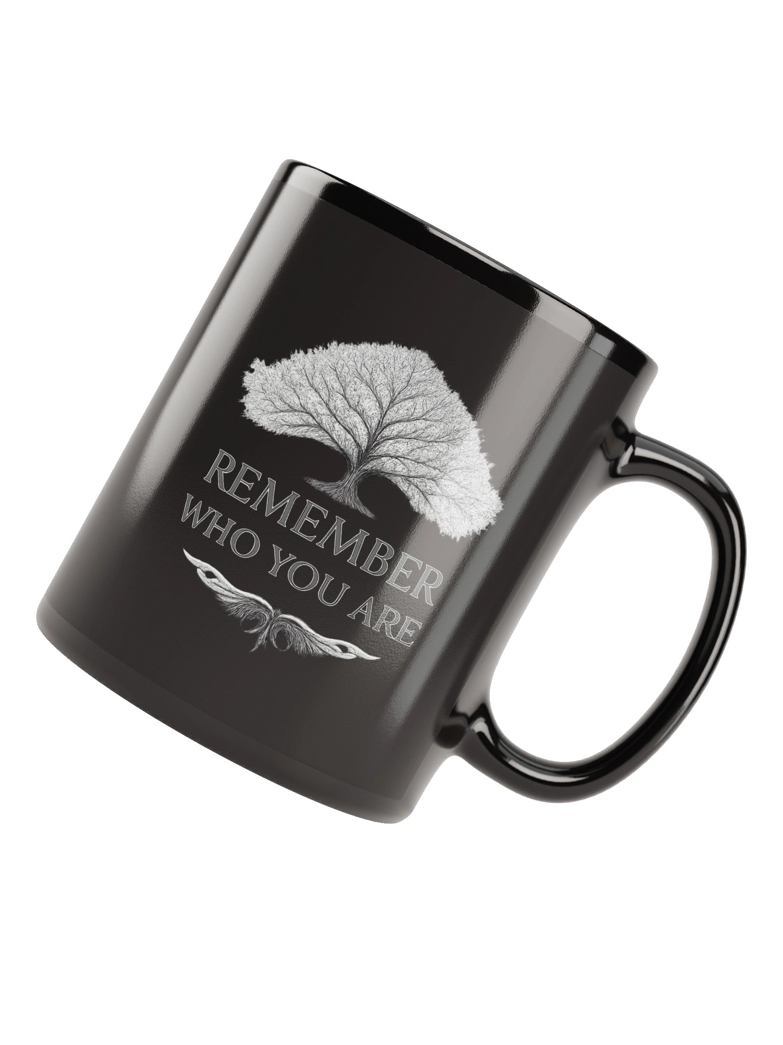 REMEMBER WHO YOU ARE BLACK CERAMIC MUG product image (4)