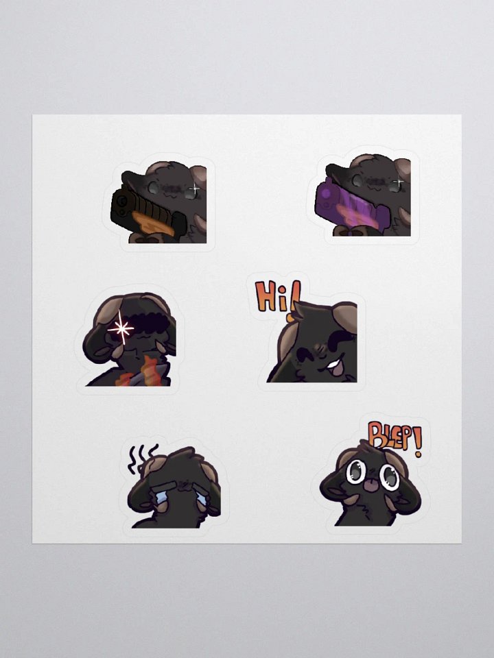 Classic Goat Emote Stickers product image (1)
