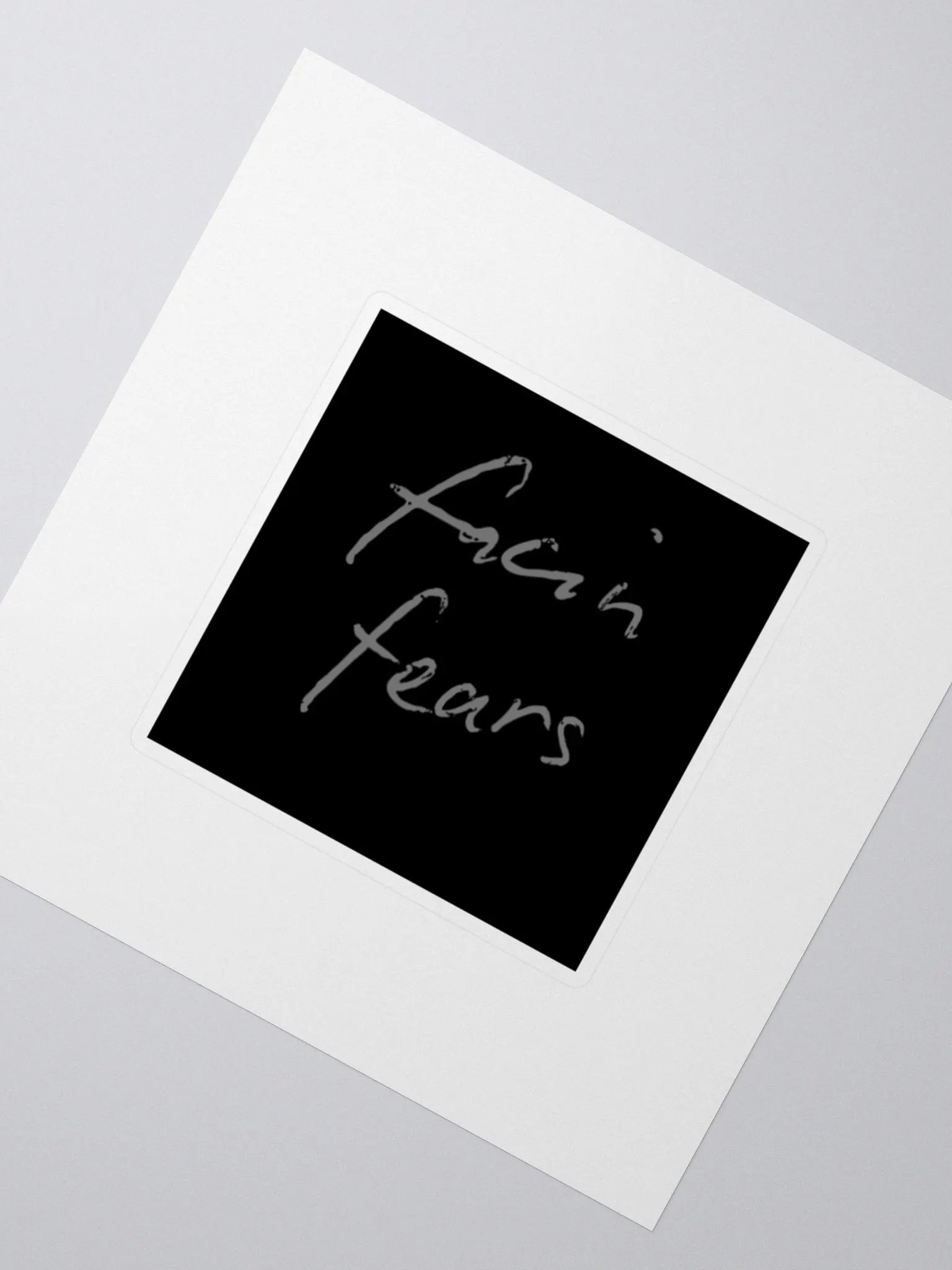 facin' fears sticker 2 product image (2)