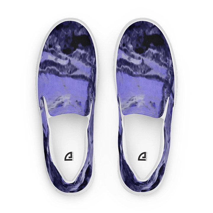 Purple Fluid Art Canvas Shoes product image (1)