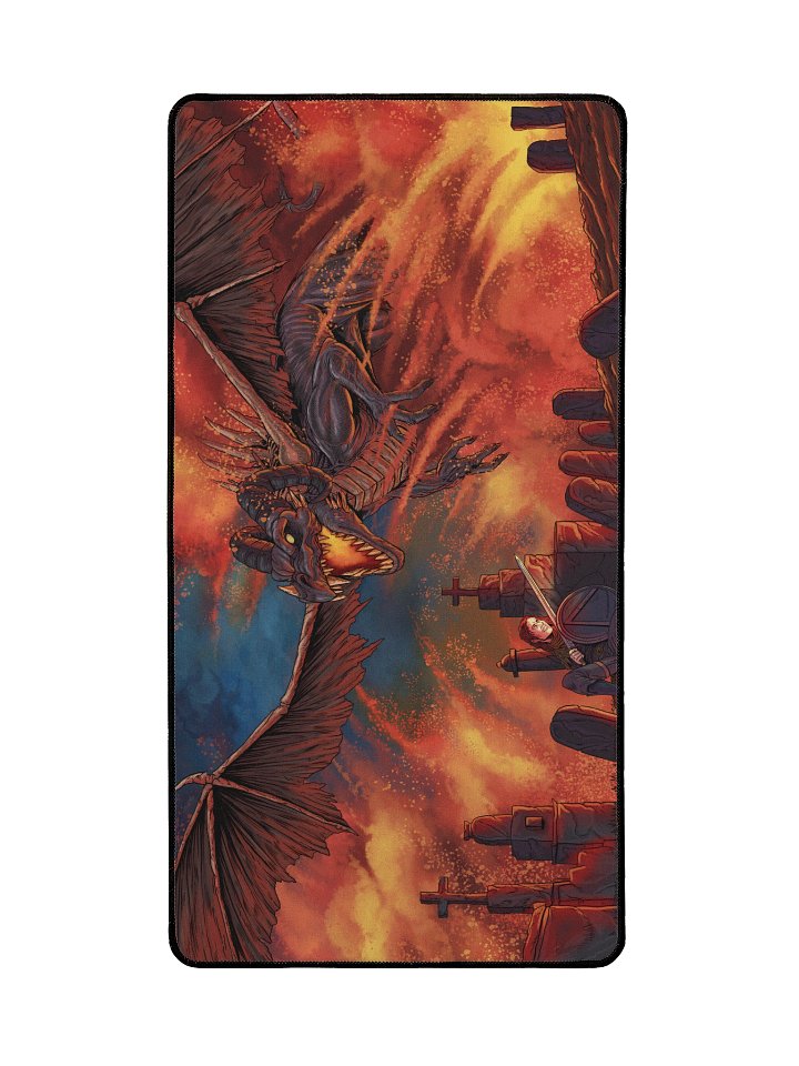 'Small Dragon' Hand Drawn Playmat by DarkSideTokens! product image (2)