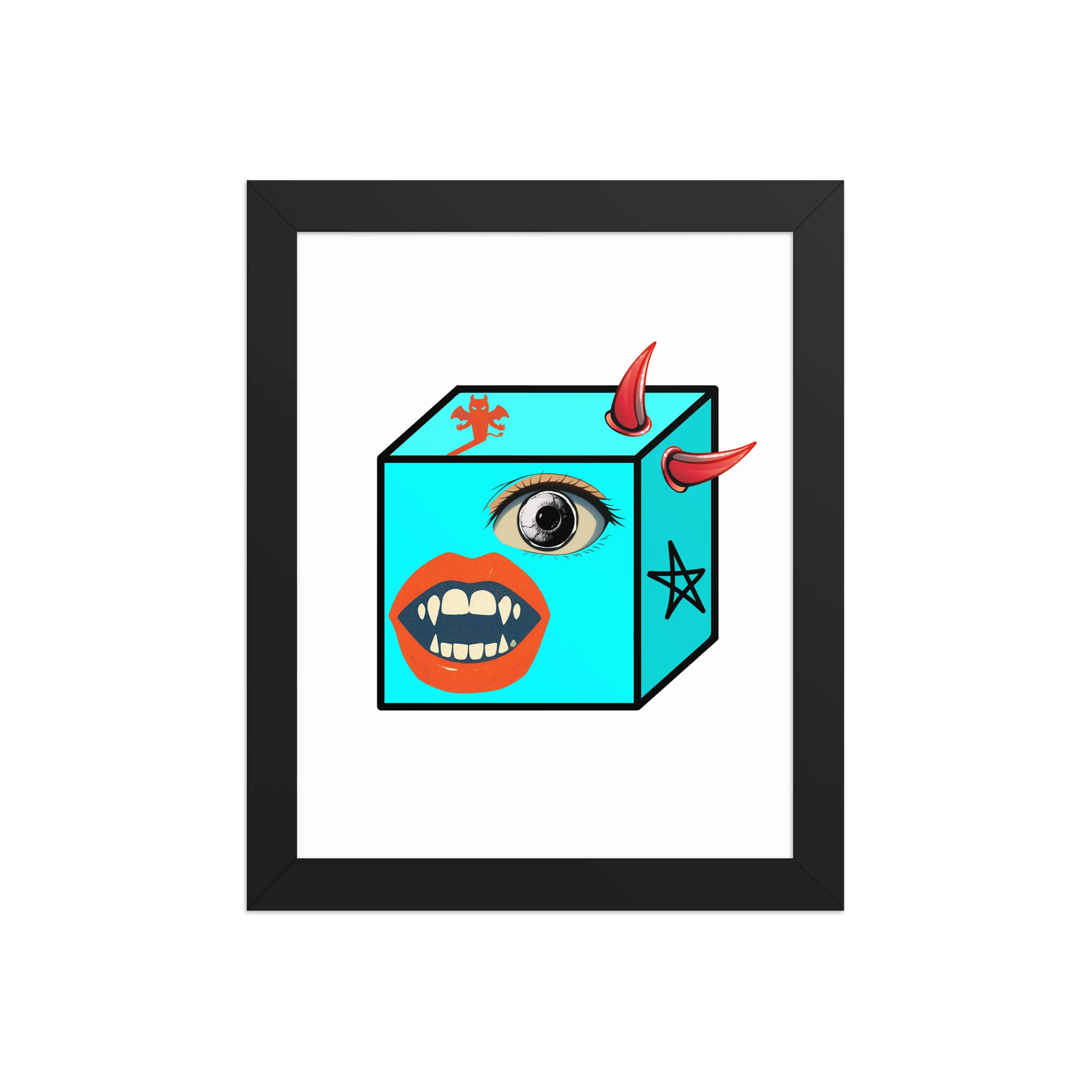 Monster Cube Framed Poster product image (1)