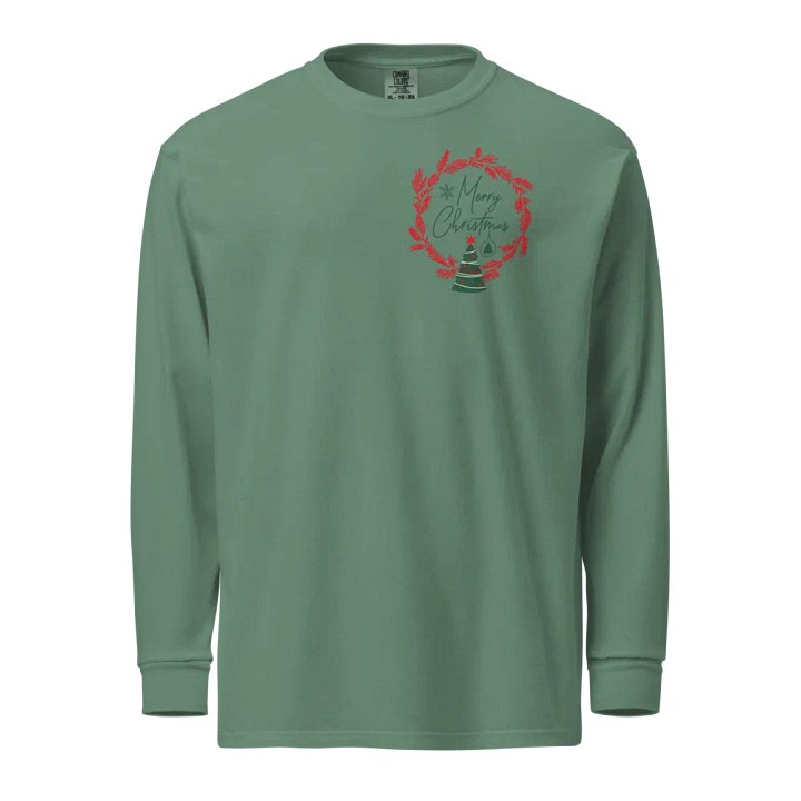 Festive Christmas Wreath Long Sleeve Shirt product image (7)
