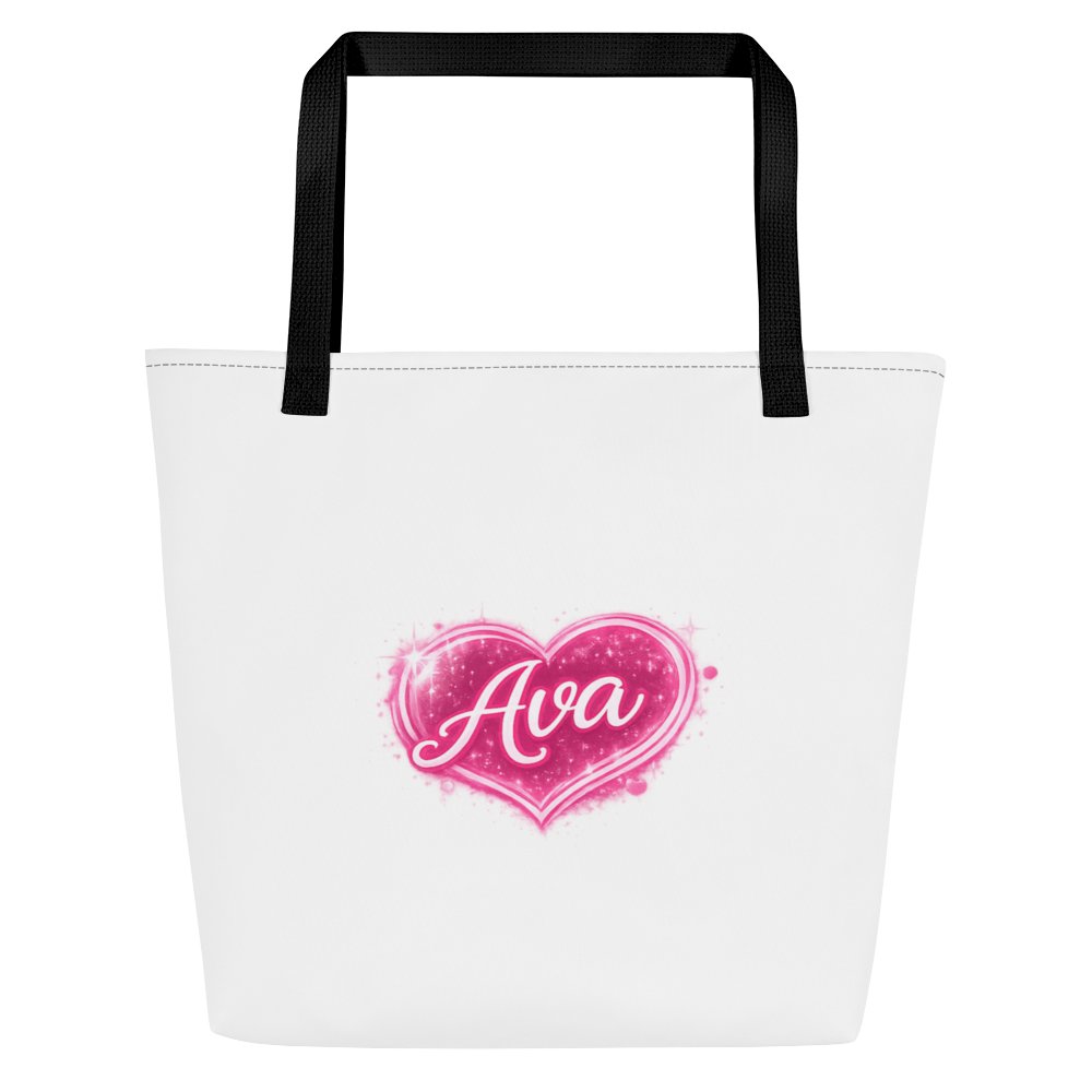 Ava Sparkling Heart Tote Bag product image (3)