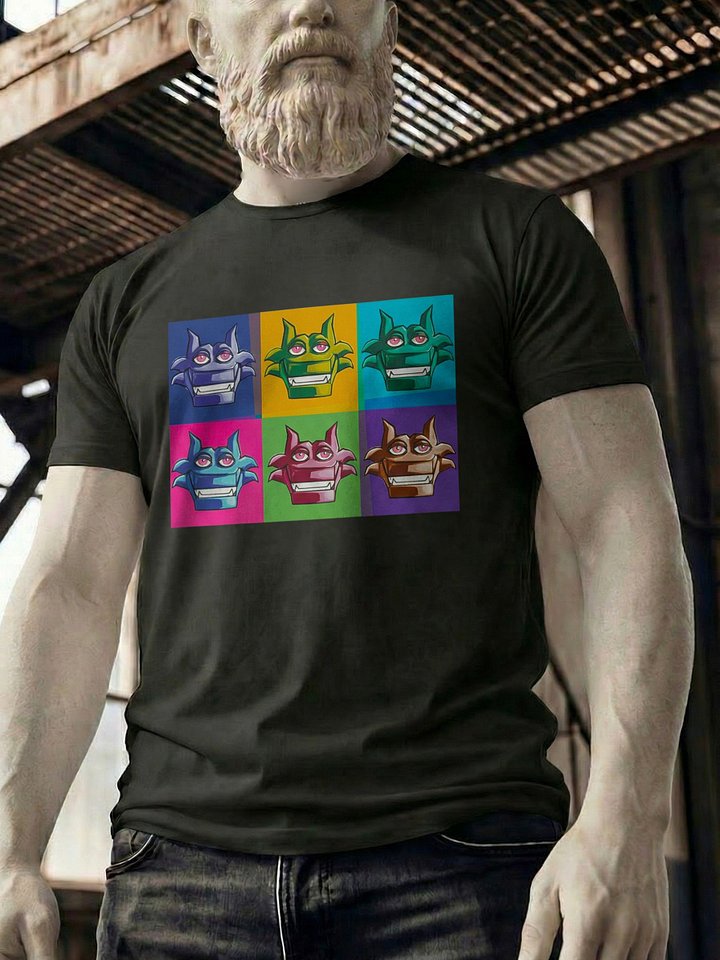 Pop Lobo Grid Graphic T-Shirt product image (1)