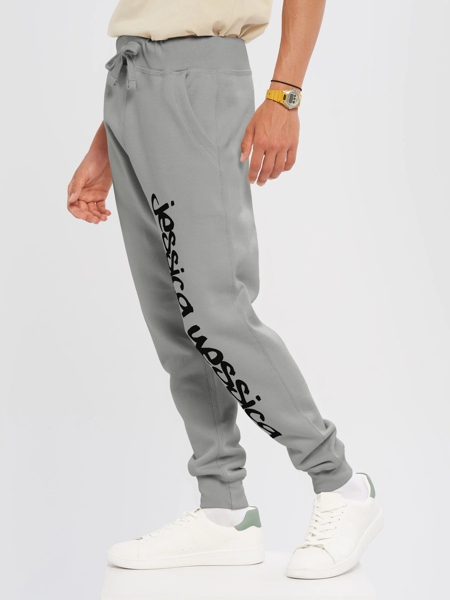 THAT'S MY NAME - BLACK TEXT JOGGERS product image (6)