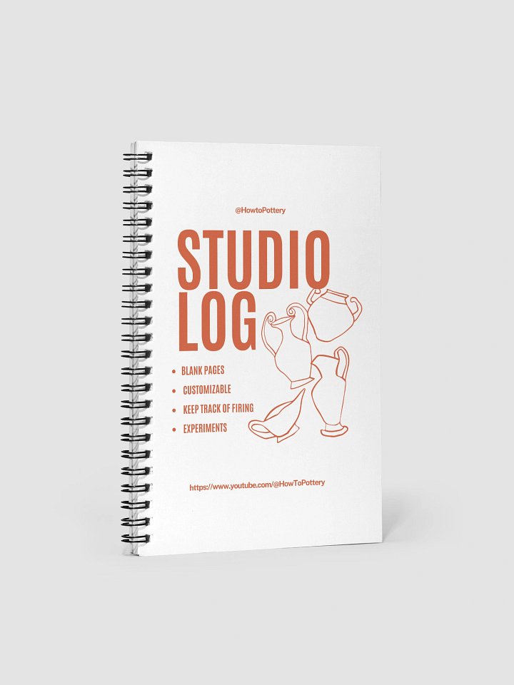 Pottery Studio Log Spiral Notebook product image (1)