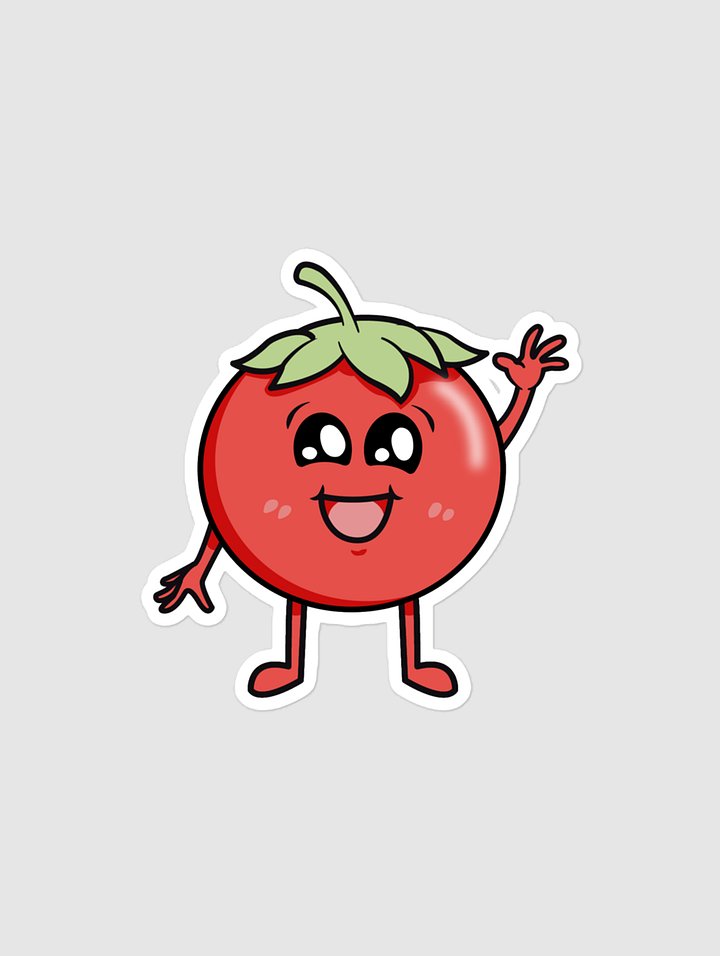 Waving Tomat Sticker product image (1)