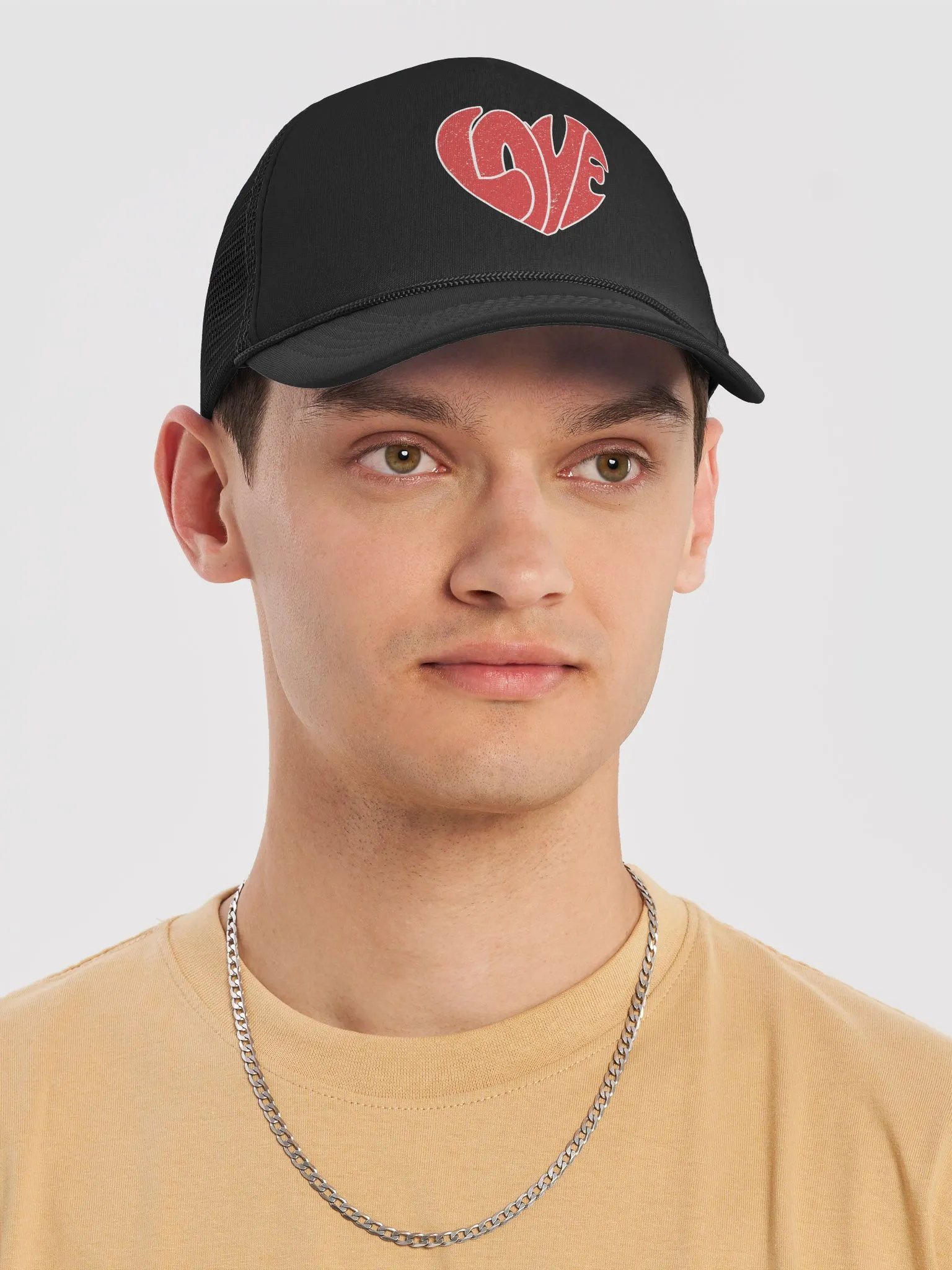 Love Heart Distressed Trucker Hat product image (2)